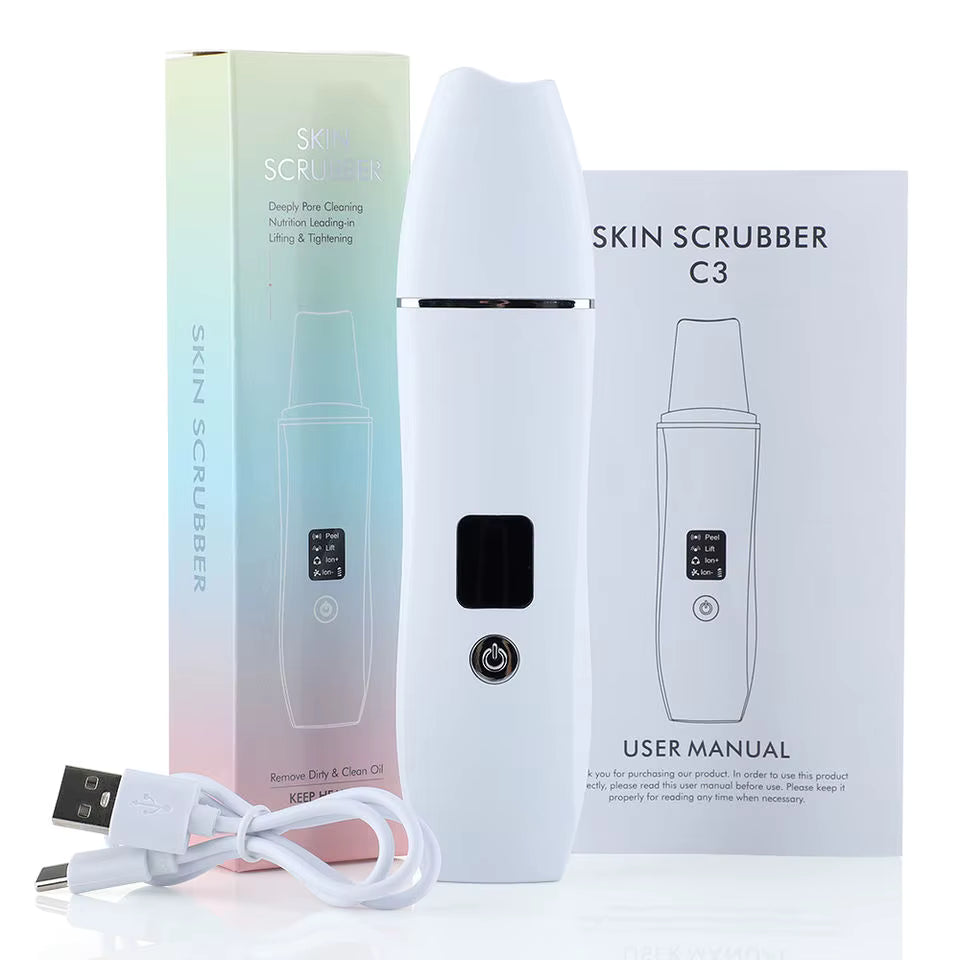 Ultrasonic Skin Scrubber – Deep Pore Cleaner & Blackhead Remover